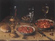 Osias Beert Museum national style life with cherries and strawberries in Chinese china shot els Spain oil painting reproduction